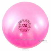 Мяч FIG розовый, 18 см, 400 г