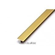 Профиль алюминиевый золотой Т широкий фото