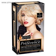 Краска для волос L'Oreal Preference Recital «Голливуд», тон 9, очень светло-русый фото