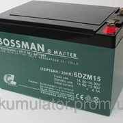 Аккумулятор 15 Ач свинцово-кислотный герметичный Bossman Master 12V 6DZM15 - GEL12150 фотография