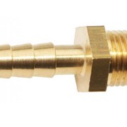 Штуцер латунный, D= 1/4“ фото