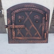 Дверца духовки арка метал+ковка (батон)