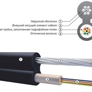Оптический кабель подвесной с металлическим силовым элементом ОК/Т-Т На основе центральной трубки фото