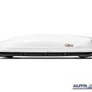 Бокс-багажник на крышу Аэродинамический Белый “Turino Sport Lux“ 480л. Одностороннее открывание фотография