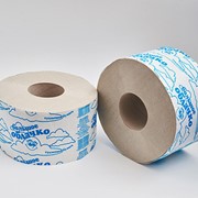 Туалетная бумага для диспенсеров Облачко большое серая, 1 слой, 12 шт/уп фото