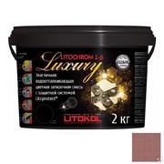 Затирка Litokol Litochrom 1-6 Luxury C.90 красно-коричневая 2 кг фотография