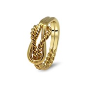 Элегантное кольцо из желтого золота от Wickerring фото
