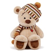 Мягкая игрушка «Медведь Misha», в шапке, 30 см фото