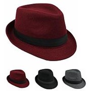 Кепка унисекс Jazz Винтаж Woolen Bucket Trilby Brim Fedora Panama Шапка фото