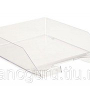 Подставки для документов Стамм Лоток д\бумаг гориз. КАСКАД прозрачный фото