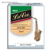 Трости для саксофона альт Rico RJC10HD La Voz (Hard), 10шт фото