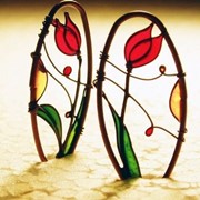 Серьги “Красный тюльпан“ от WickerRing фото
