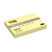 Post-it Basic Блокнот клейкий 3M BASIC 656R-BY, 51х76мм, 100л, канареечный желтый