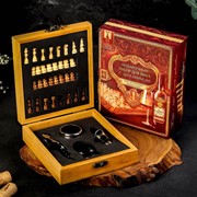 Подарочные наборы для вина с шахматами “Истина в вине“, 14,6 х 16,7 см фотография