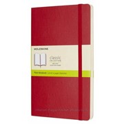 Блокнот Moleskine Classic Soft Large, 192 стр., красный, нелинованный фото