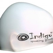Шапочка для плавания Silicone Indigo SC100/109 однотон белая фотография