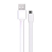 USB-кабель Connect micro USB LJ033, плоский 1 м (белый)