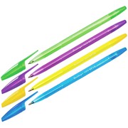 Ручка шариковая H-20 Neon, синяя, 1 мм (Berlingo) фото