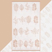 Полотенце махровое “Этель“ Листья, 70х130 см, 100% хлопок, 420гр/м2 фотография