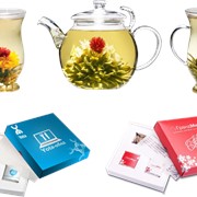 Чай, Цветущий чай с логотипом фото