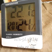 HTC-1 – цифровой прибор 3 в 1: термометр, гигрометр и часы, измерение температуры/влажности воздуха в комнате