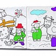 Книжка-раскраска многоразовая ФЕРМА 9 x9 washable coloring book фото