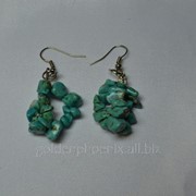 Сережки из бирюзы 36408611 фото