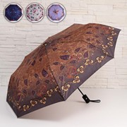 Зонт полуавтоматический 'Весеннее настроение', ветроустойчивый, 3 сложения, 8 спиц, R 48 см, цвет МИКС фото
