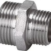 Ниппель, латунный, переходной, Ду 50х40, никелированный фото