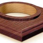 Рамка одноместная торцевая деревянная “Элегант“ (индивидуальная упаковка) серия “МЕЗОНИН“ арт GE-70700-27 фото