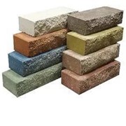 Кирпич бетонный “Рваный камень“ шоколад 25х12х8 см фотография