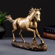 Фигура “Бегущий конь“ бронза 35х9х22см фотография