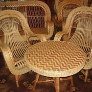 Мебель из лозы, плетеные кресла и кресла-качалки из лозы, садовая мебель, садовые кресла, плетеные диваны фото