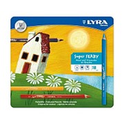 Lyra Набор карандашей цветных Lyra Super Ferby, лакированые, 18 цветов, металлическая коробка 18 цветов фотография