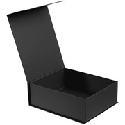 Чёрная подарочная коробка (24 х 21 х 9 см) фото