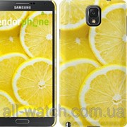 Чехол на Samsung Galaxy Note 3 N9000 Дольки лимона “3061c-29“ фотография