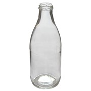 Бутылка стеклянная литровая, классическая