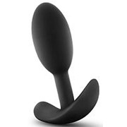 Черная анальная пробка Wearable Vibra Slim Plug Small - 8,9 см. фото