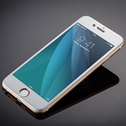 Пленка-стекло 3D Metal для iPhone 6/6s Plus Front Silver фотография