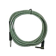Инструментальный кабель jack-jack угловой 3м, серебристый фотография