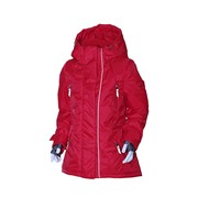 3282 Куртка для девочки утепленная Оксфорд красный