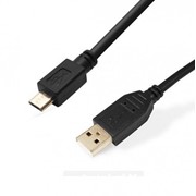 US108G-0.25P SHIP кабель, 0,25м., USB 2.0 A (Male)-->micro USB (Male), Чёрный, Пакет фото