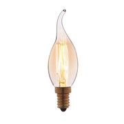 Лампа накаливания E14 40W свеча на ветру прозрачная 3540-GL фото