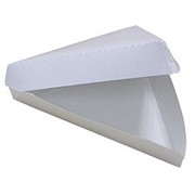 Треугольная коробка для пиццы с откидной крышкой, 24х19х4 см, картонная, Pactiv, DP1870