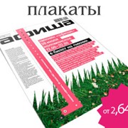 Печать плакатов в форматах от А4 до АО -полиграфические салоны Белый Кролик,Киев фото