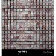 Мраморная мозаика.Плитка шлифованная МР-08/1(Розовая).Размер:305х305х7,5мм