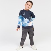 Джинсы для мальчика (утеплённые), цвет серый, размер 104 см фотография