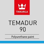 Эмаль полиуретановая высокоглянцевая Tikkurila Temadur 90 TCL износостойкая+отвердитель 0,9 л. фотография
