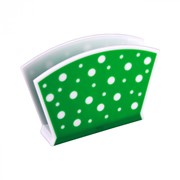 Салфетница “Горошек“ (бело-зеленый) фото