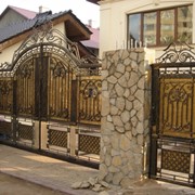 Ворота кованые фото